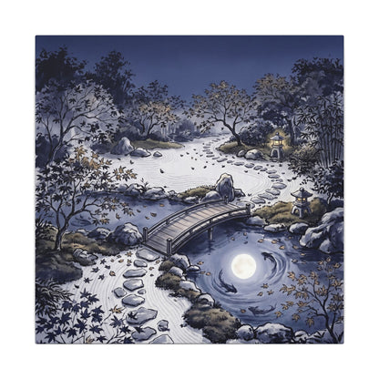 Torii Gate Enso Canvas Art | Contemplative Zen Art