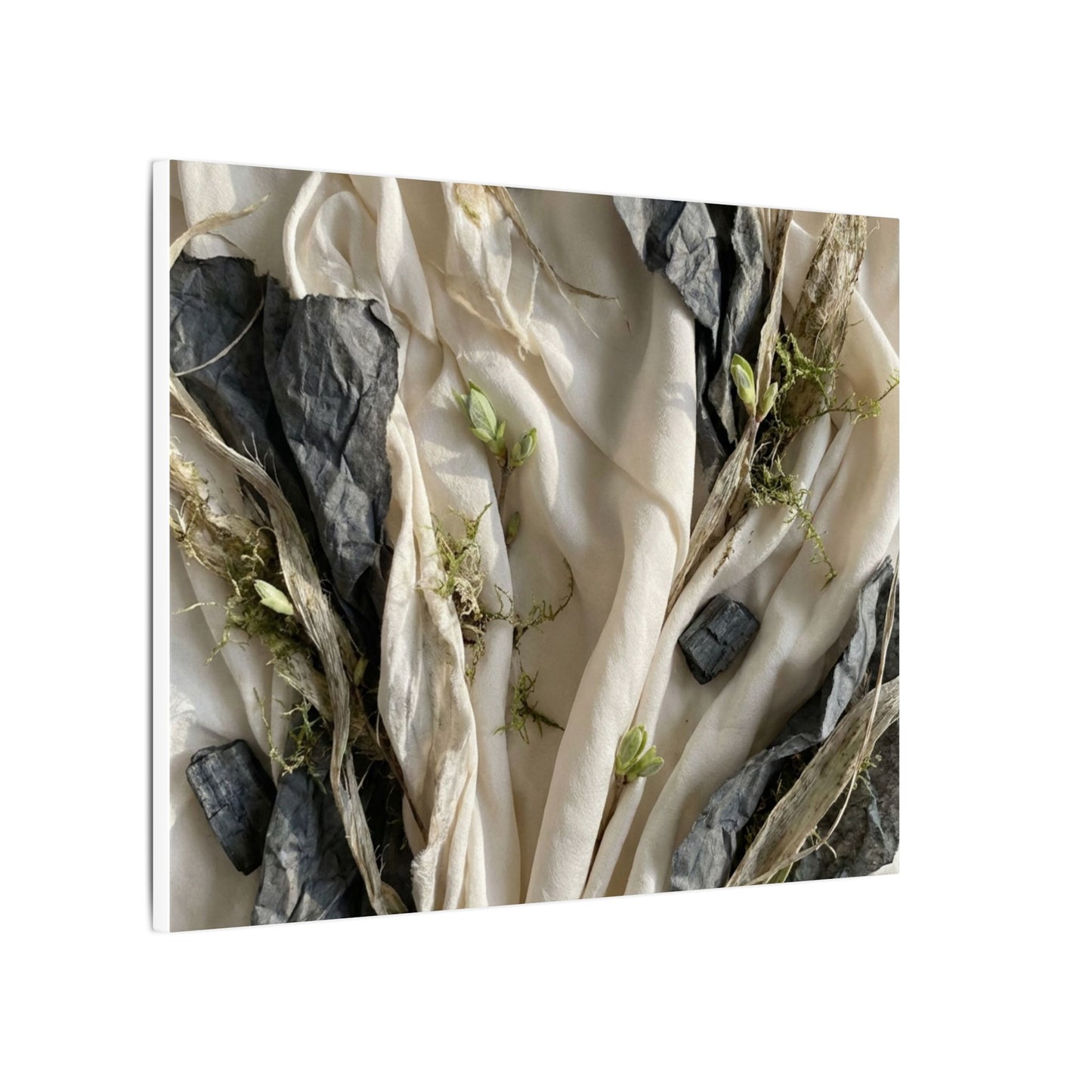 Spring Silk Drape Texture Canvas Art | Warm Decor