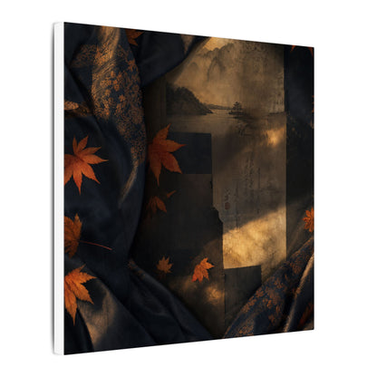 Autumn Silk Drape Shadow Zen Canvas Art | Bold Decor