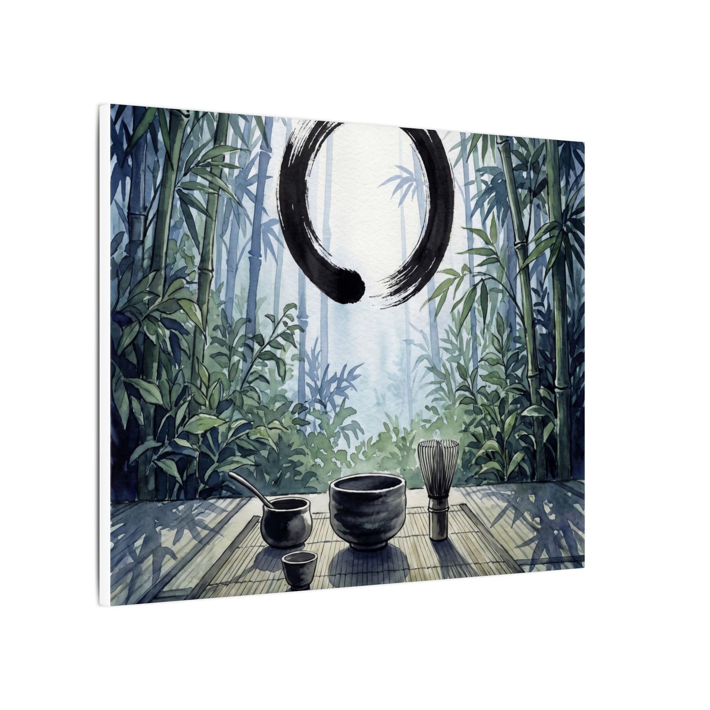 Seijaku Tea Ceremony Canvas Art - Zen Enso