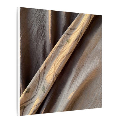 Warm Silk Drape Canvas Art - Japanese Pattern Japandi