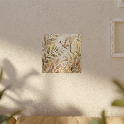 Fukinsei Paper Fold Canvas Art - Japandi Watercolor