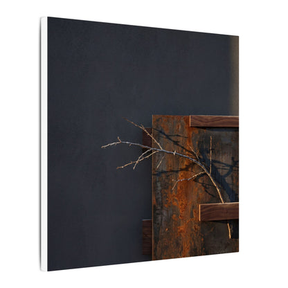 Ma Rust Patina Canvas Art - Dark Japandi Dark Texture