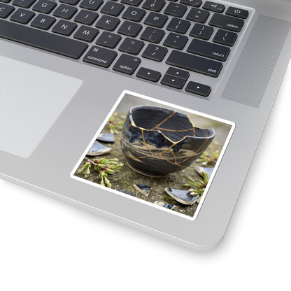 Ceramic Bowl Gold Repair Sticker | Artful Kintsugi Art