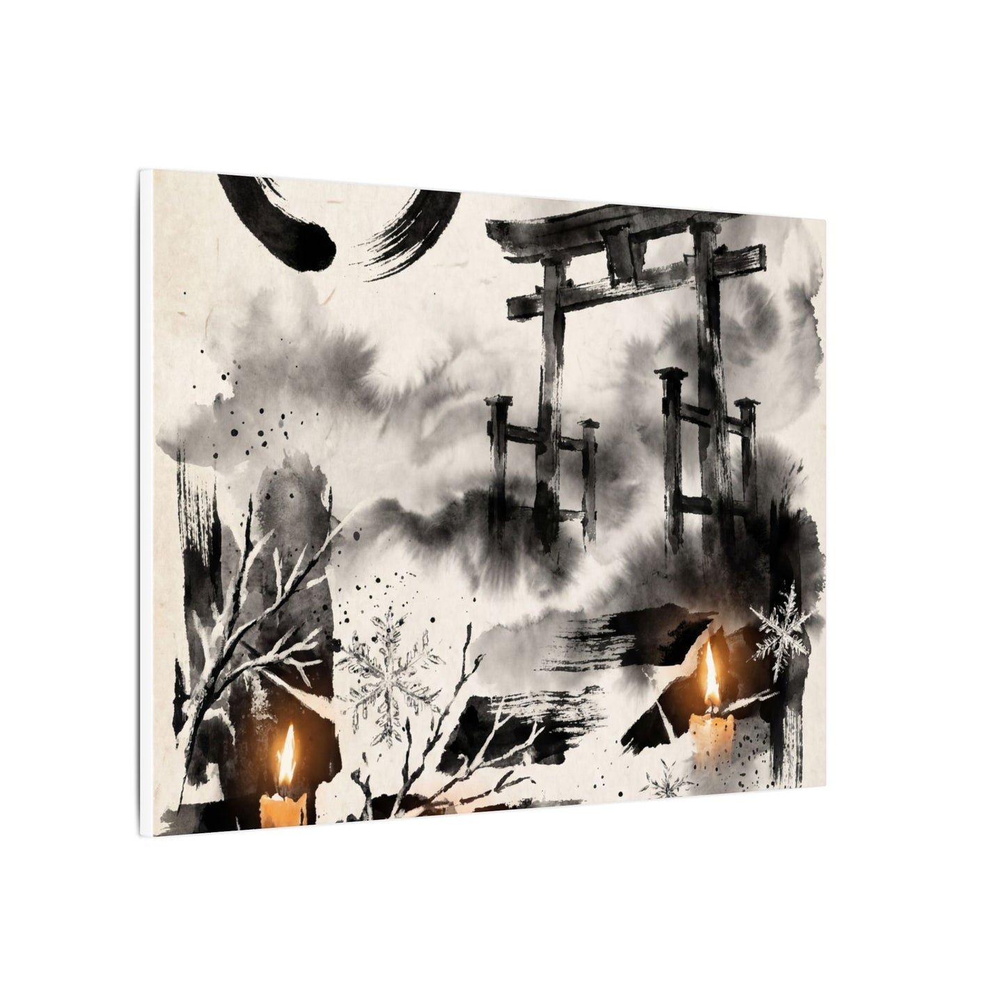 Candlelight Torii Gate Canvas Art - Zen Datsuzoku
