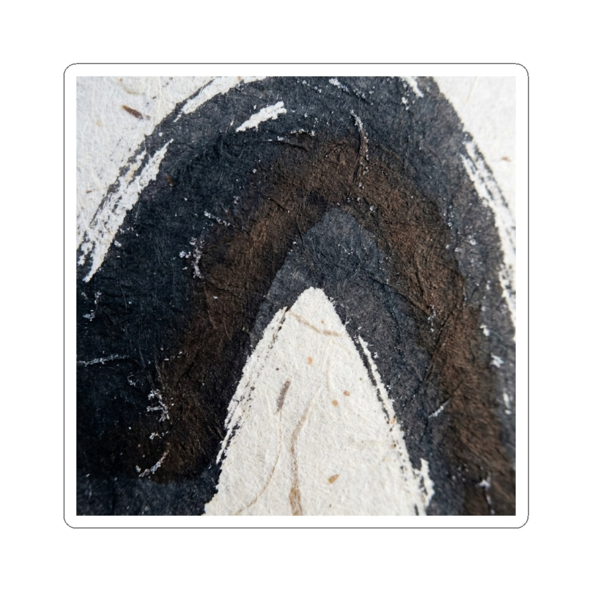 Winter Ink Brushstroke Moody Minimal Sticker | Luxurious Decor