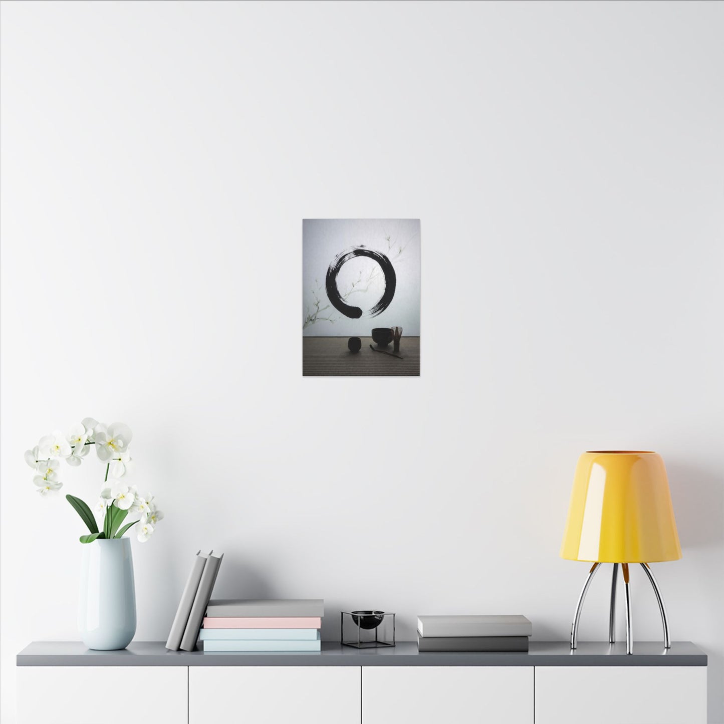 Tea Ceremony Enso Canvas Art | Peaceful Zen Art