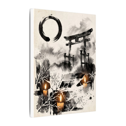 Candlelight Torii Gate Canvas Art - Zen Datsuzoku