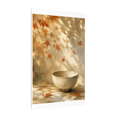 Japandi Ceramic Bowl in Dappled | Watercolor Canvas Art