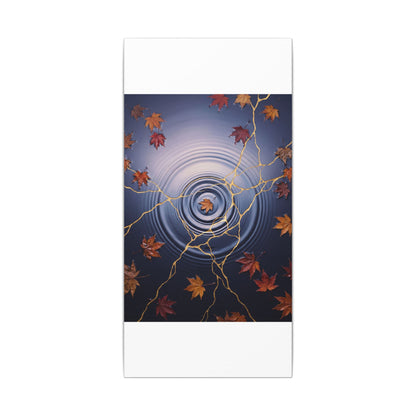 Kintsugi Water Ripple in Dawn | Gold Vein Canvas Art