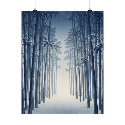 Seijaku Bamboo Grove Wall Art Print - Zen Ukiyo E Inspired