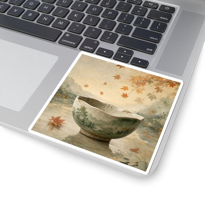 Datsuzoku Ceramic Bowl Sticker - Japandi Watercolor