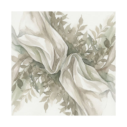 Silk Drape Watercolor Wall Art Print | Elegant Japandi Art