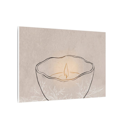 Ceramic Bowl Minimal Line Canvas Art | Neutral Japandi Art