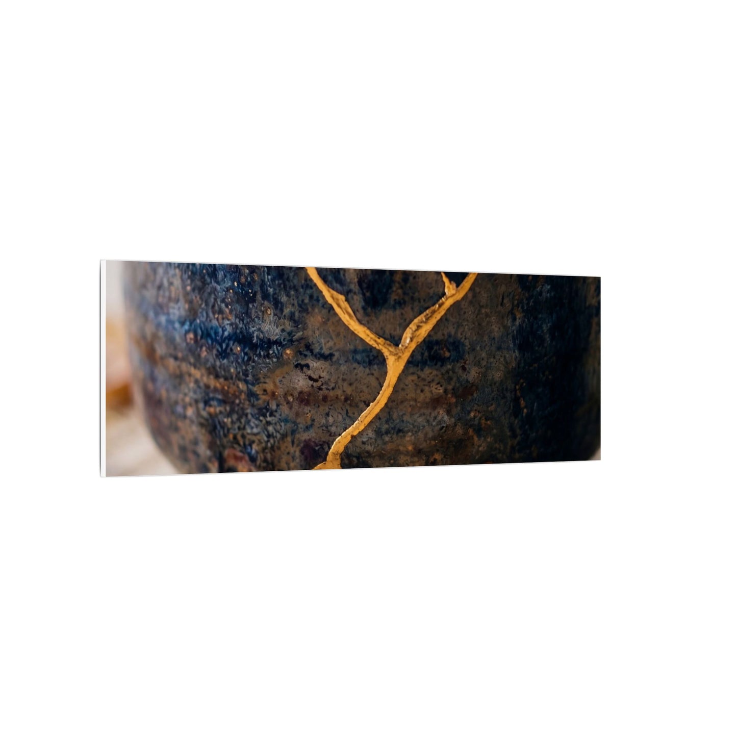 Tea Ceremony Autumn Canvas Art | Kintsugi Healing Design