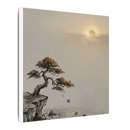 Pine Tree Canvas Art | Autumn Zen Karesansui Art