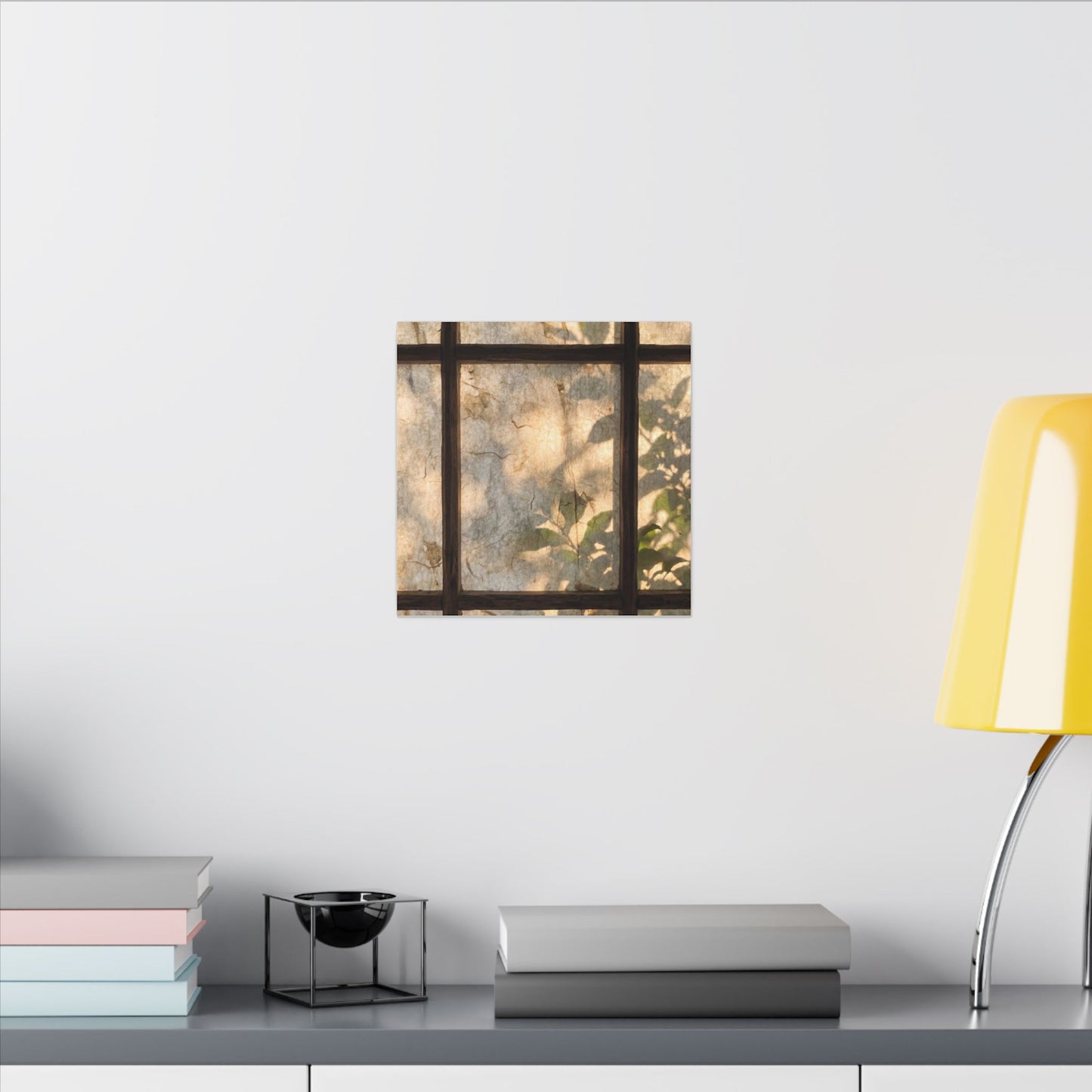 Golden Hour Shoji Screen Canvas Art - Japandi Mono No Aware