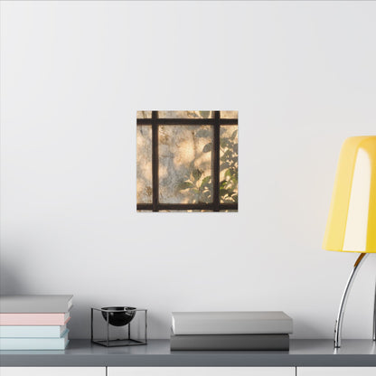 Golden Hour Shoji Screen Canvas Art - Japandi Mono No Aware