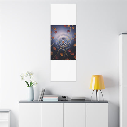 Kintsugi Water Ripple in Dawn | Gold Vein Canvas Art