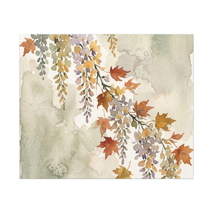 Ma Wisteria Canvas Art - Japandi Watercolor