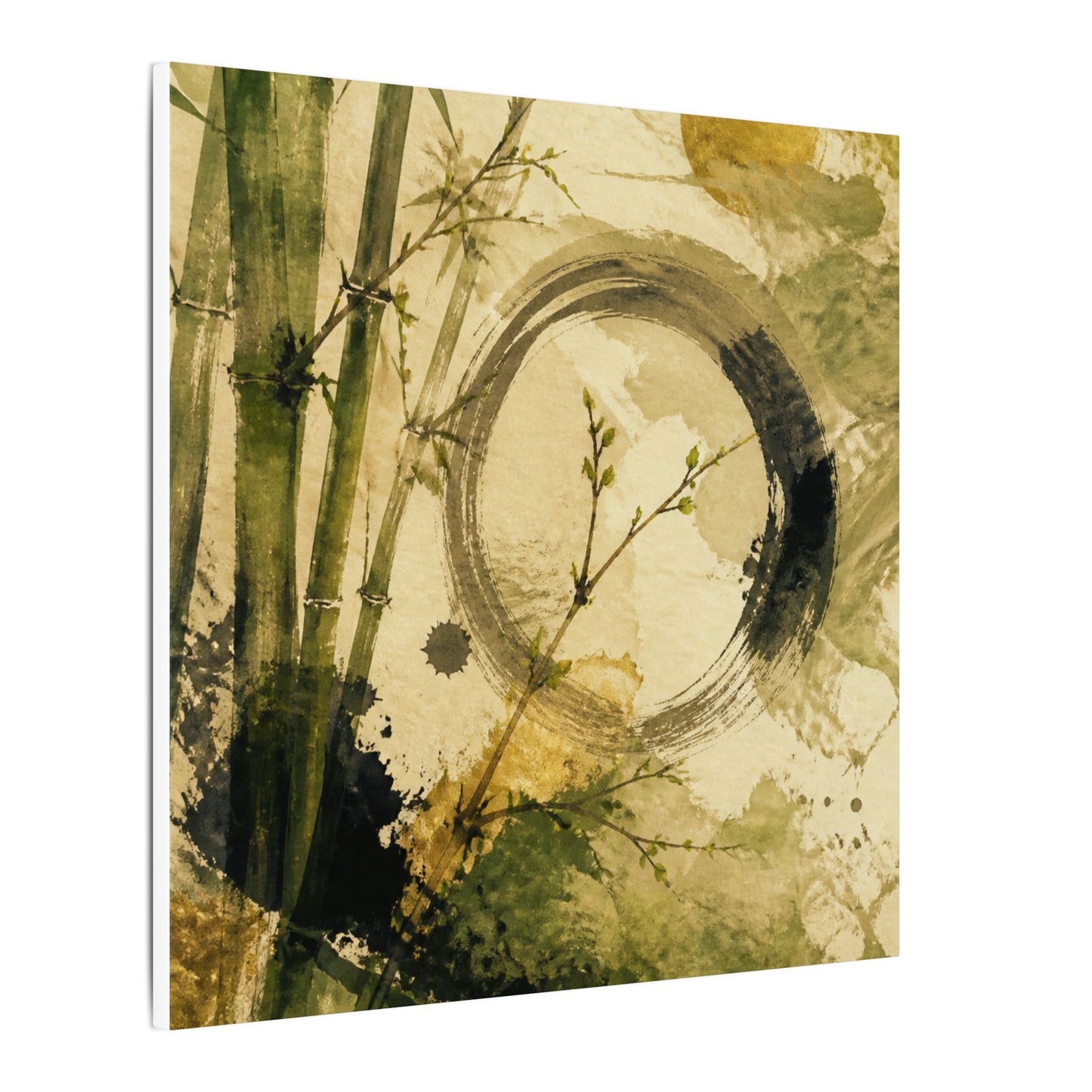 Ink Brushstroke Sumi E Canvas Art | Calm Zen Art