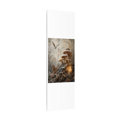Wild Mushrooms Texture Canvas Art | Elegant Japandi Art