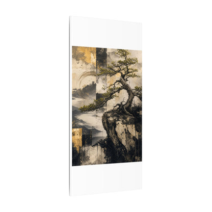 Golden Hour Pine Tree Canvas Art - Japandi Datsuzoku