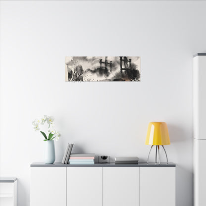 Candlelight Torii Gate Canvas Art - Zen Datsuzoku