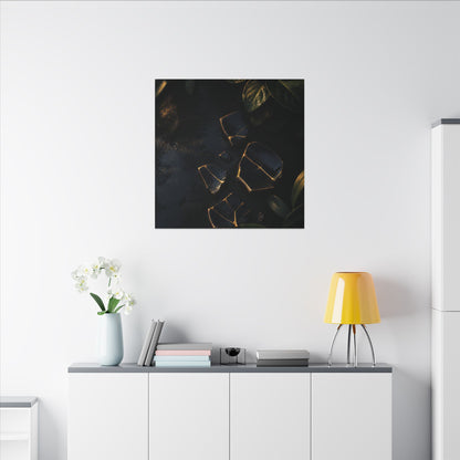 Summer Broken Pottery Moody Minimal Canvas Art | Atmospheric Decor