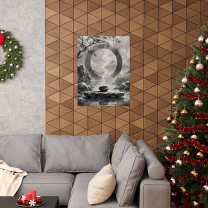 Dappled Incense Smoke Wall Art Print - Zen Seijaku