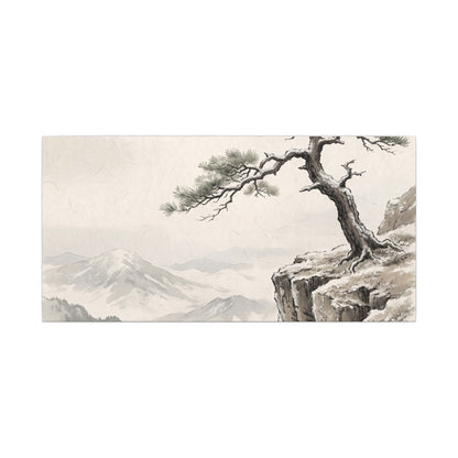 Seijaku Pine Tree Canvas Art - Japandi Japanese Pattern