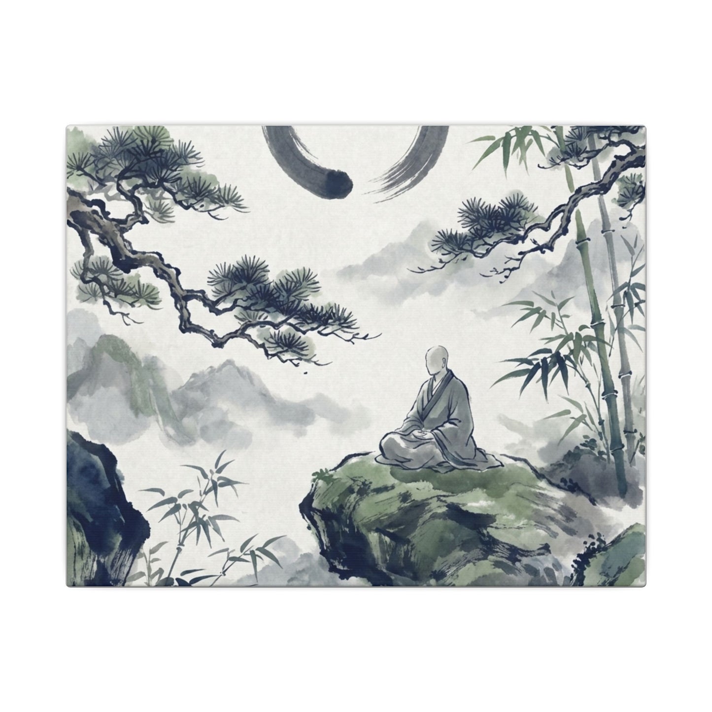Zen Sumi-e Canvas Art