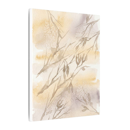 Shadow Play Winter Canvas Art | Japandi Warm Design