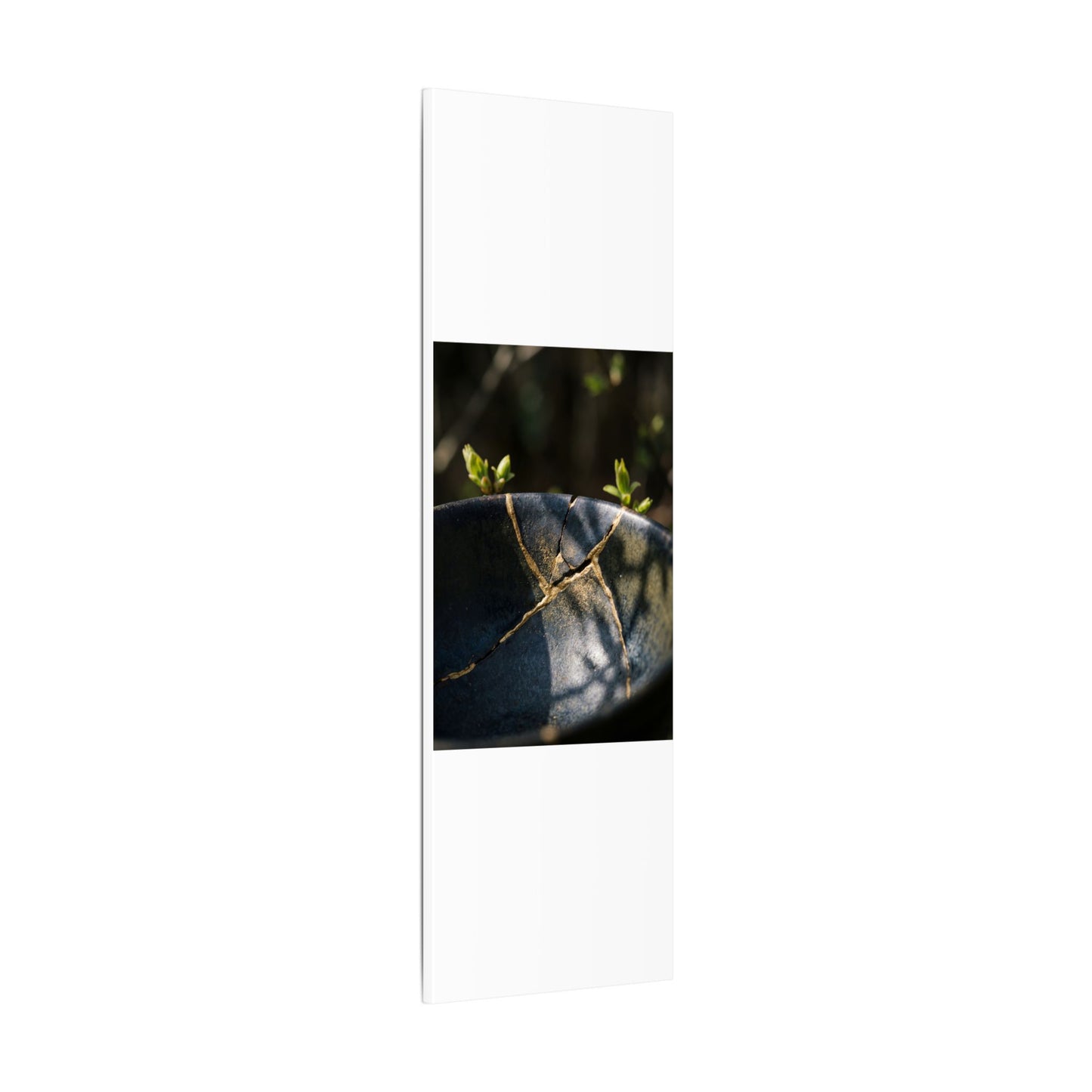 Seijaku Broken Pottery Canvas Art - Dark Japandi Shadow Zen