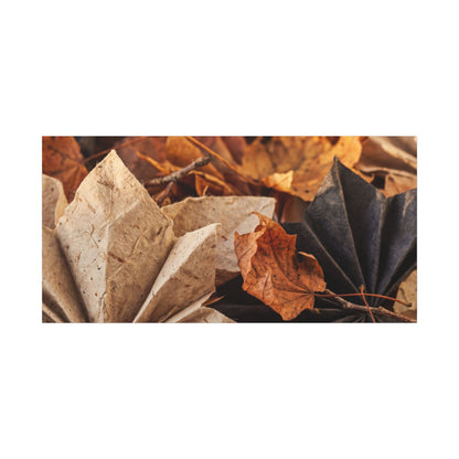 Paper Fold Texture Canvas Art | Elegant Japandi Art