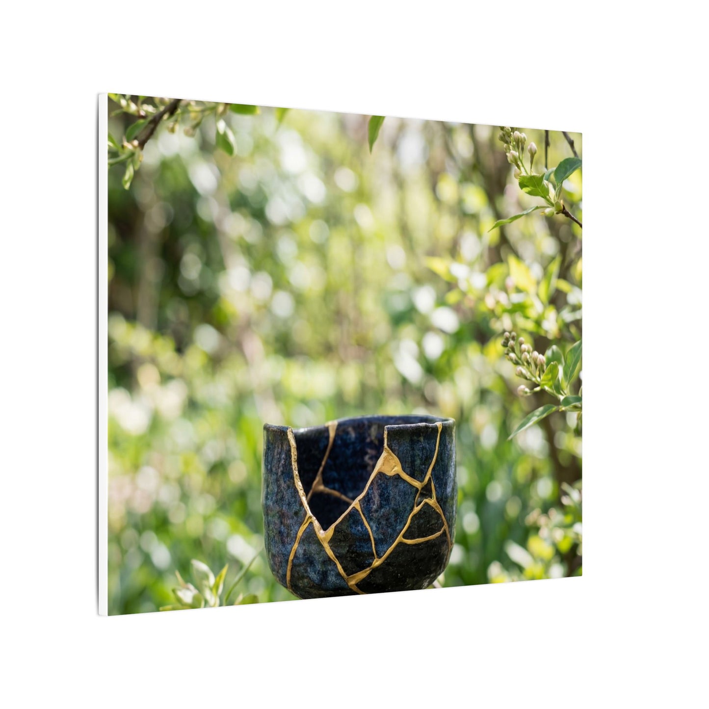 Kintsugi Broken Pottery in Dappled | Broken Beauty Canvas Art