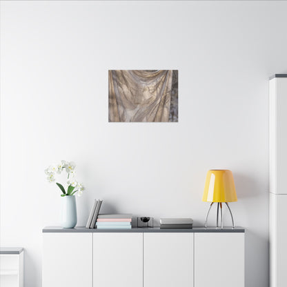 Ma Silk Drape Canvas Art - Japandi Japanese Pattern