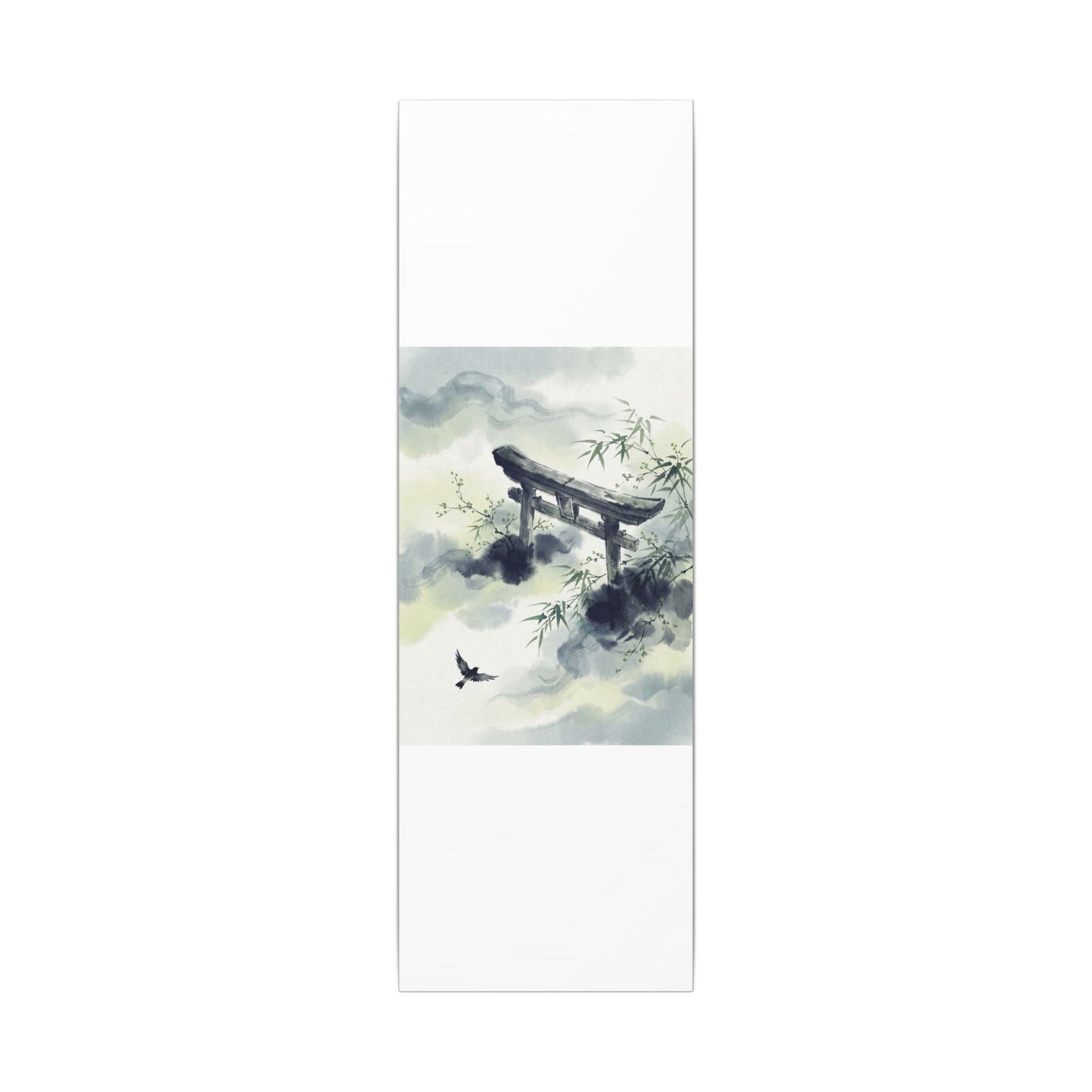 Torii Gate Sumi E Canvas Art | Serene Zen Art