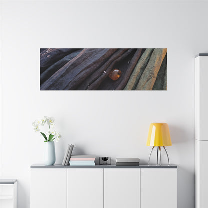 Silk Drape Shadow Zen Canvas Art | Moody Dark Japandi Art