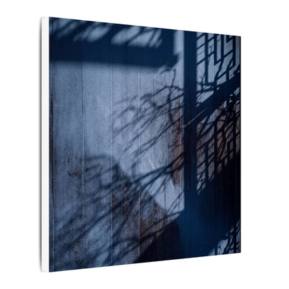 Shadow Play Moody Minimal Canvas Art | Moody Dark Japandi Art
