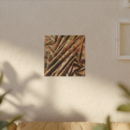 Paper Fold Autumn Canvas Art | Japandi Earthy Design