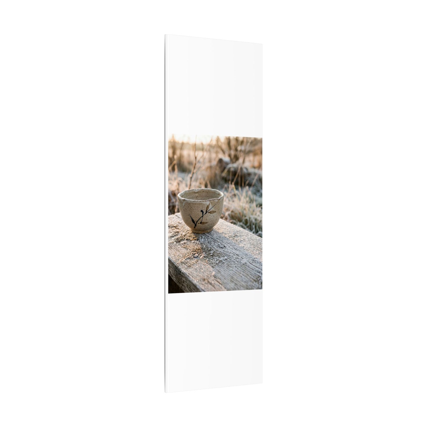 Golden Hour Ceramic Bowl Canvas Art - Japandi Ma