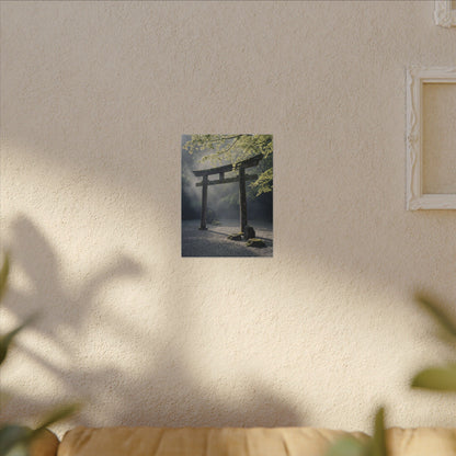 Torii Gate Canvas Art | Spring Zen Karesansui Art