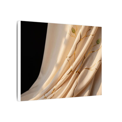 Golden Hour Silk Drape Canvas Art - Kintsugi Fukinsei