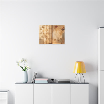 Candlelight Shoji Screen Canvas Art - Japandi Ma