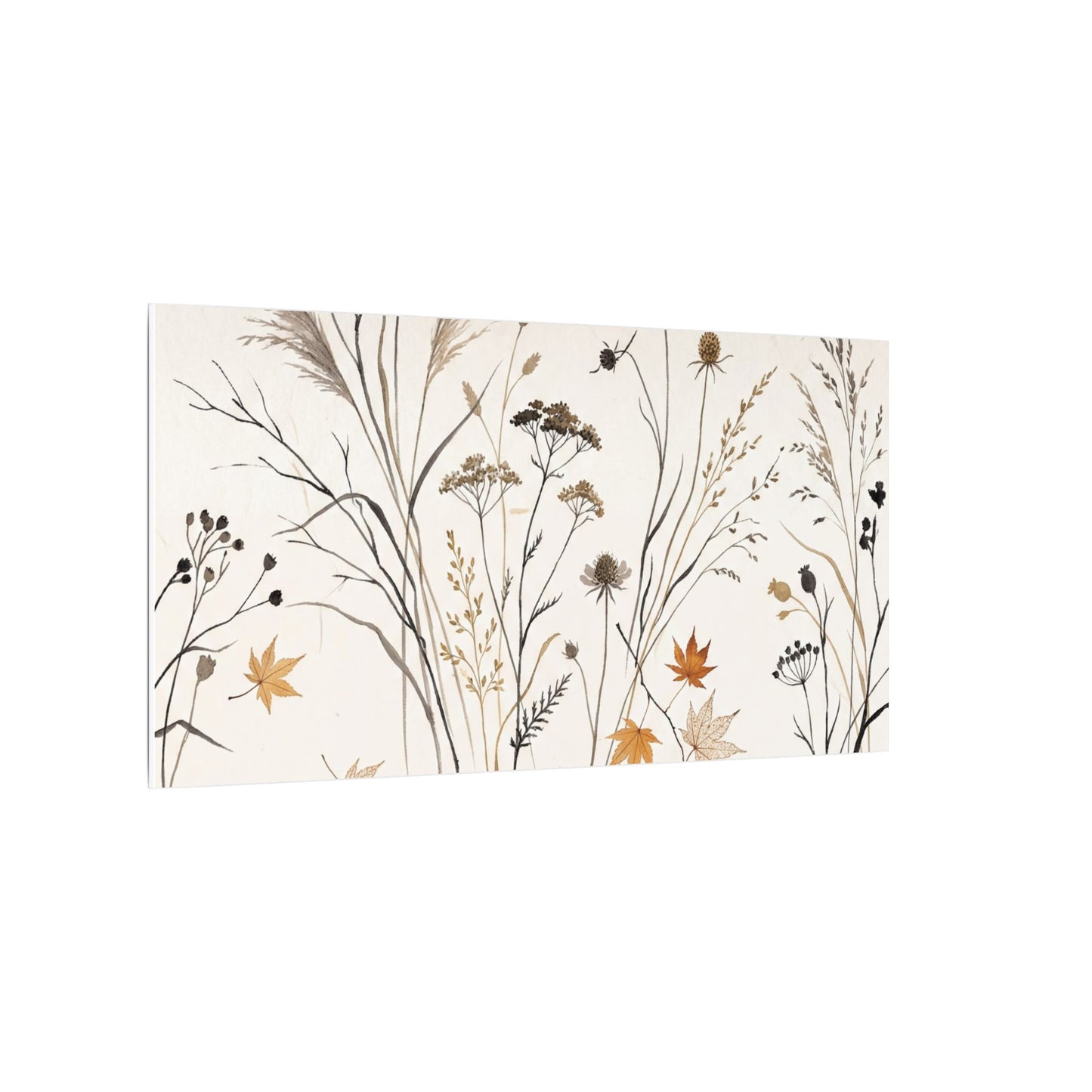 Dawn Dried Flowers Canvas Art - Japandi Kanso