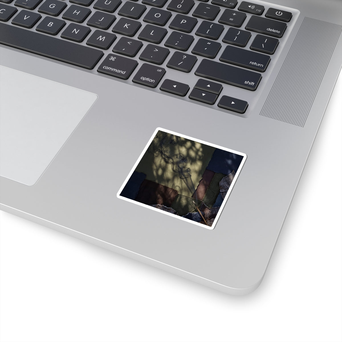 Dappled Incense Smoke Sticker - Dark Japandi Ma