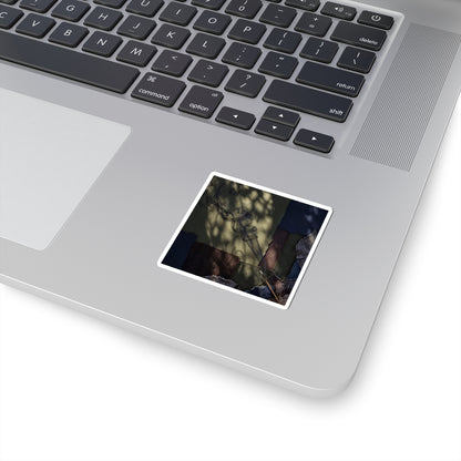 Dappled Incense Smoke Sticker - Dark Japandi Ma