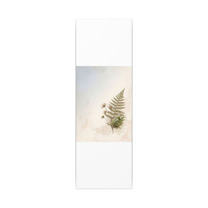 Winter Moss Close Up Herbarium Canvas Art | Enchanting Decor