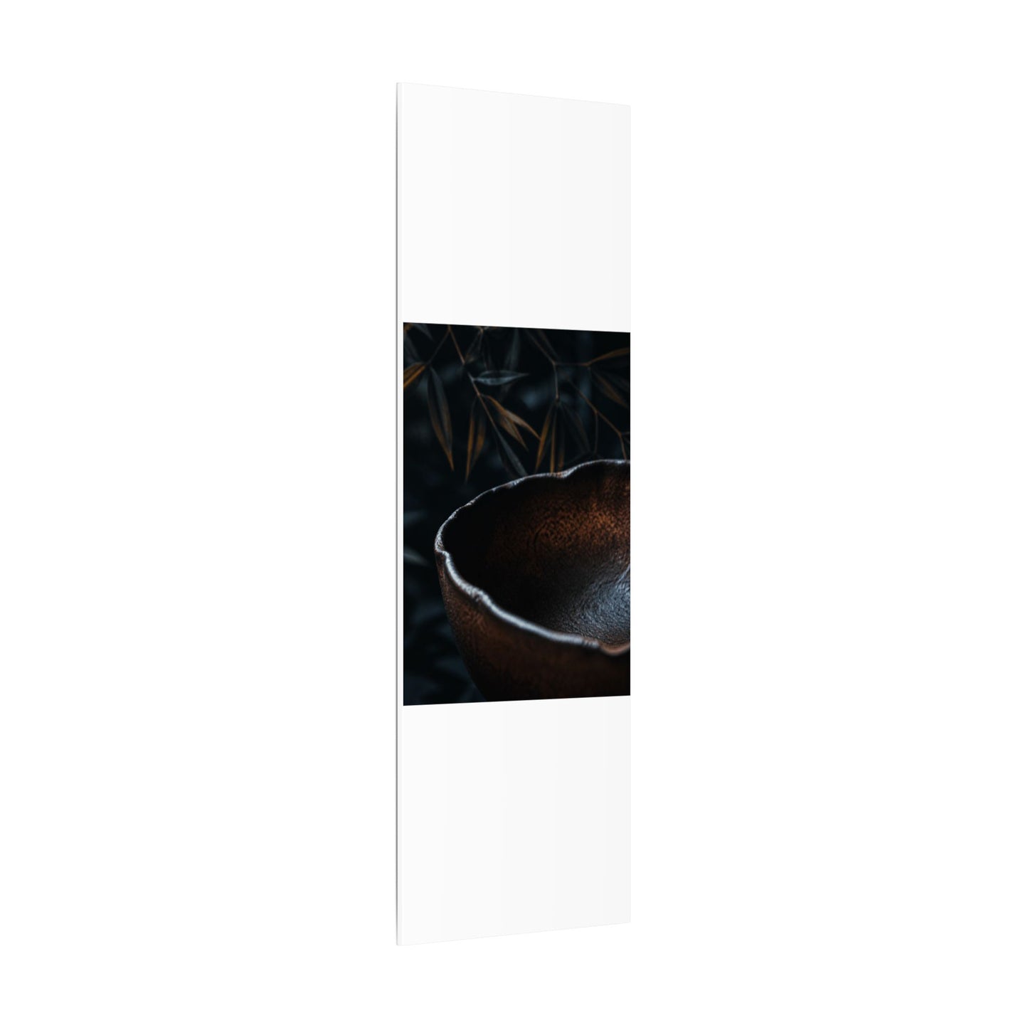 Luxurious Ceramic Bowl Canvas Art - Shadow Zen Dark Japandi